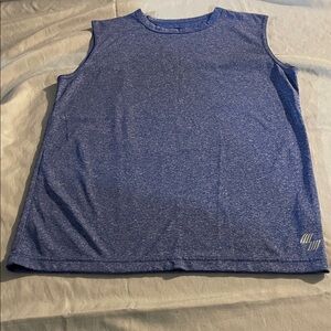 Sporto Heathered Navy Blue Athletic Tank Top